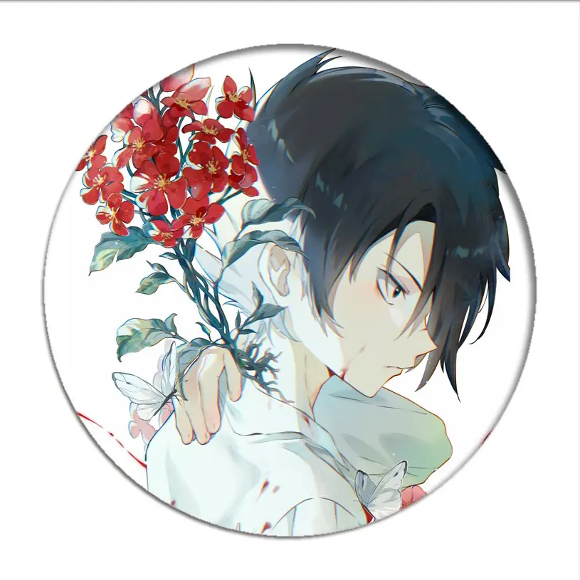 Hot Anime The Promised Neverland Emma Cosplay Badges Norman Brooch Pins Icon Ray Collection Breastpin for Bag Clothes