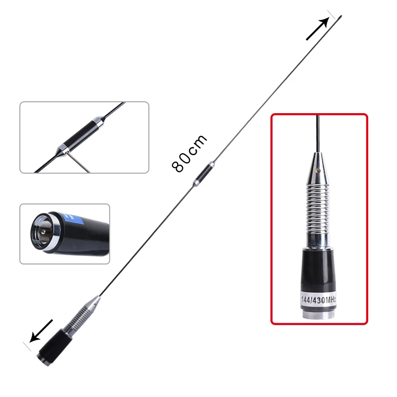 TNT SG-M528 антенна 80 см мобильный двухдиапазонные Антенны VHF/UHF 144/430 для CarRadio TYT-TH9800
