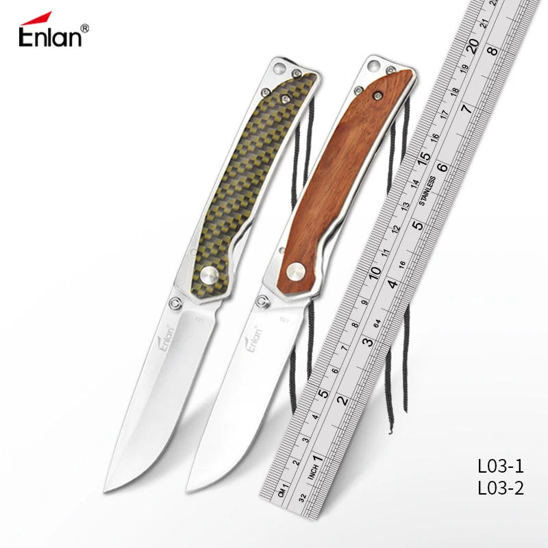 

Складной нож ENLAN Wood /G10, тактические ножи для кемпинга, для выживания, охоты, спасательные ножи с лезвием 8cr13mov, походный инструмент, Прямая пос...