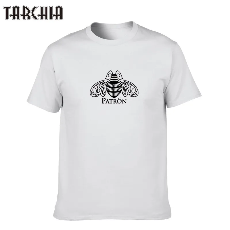 Футболка мужская TARCHIA с круглым вырезом и коротким рукавом принтом патрон моли |