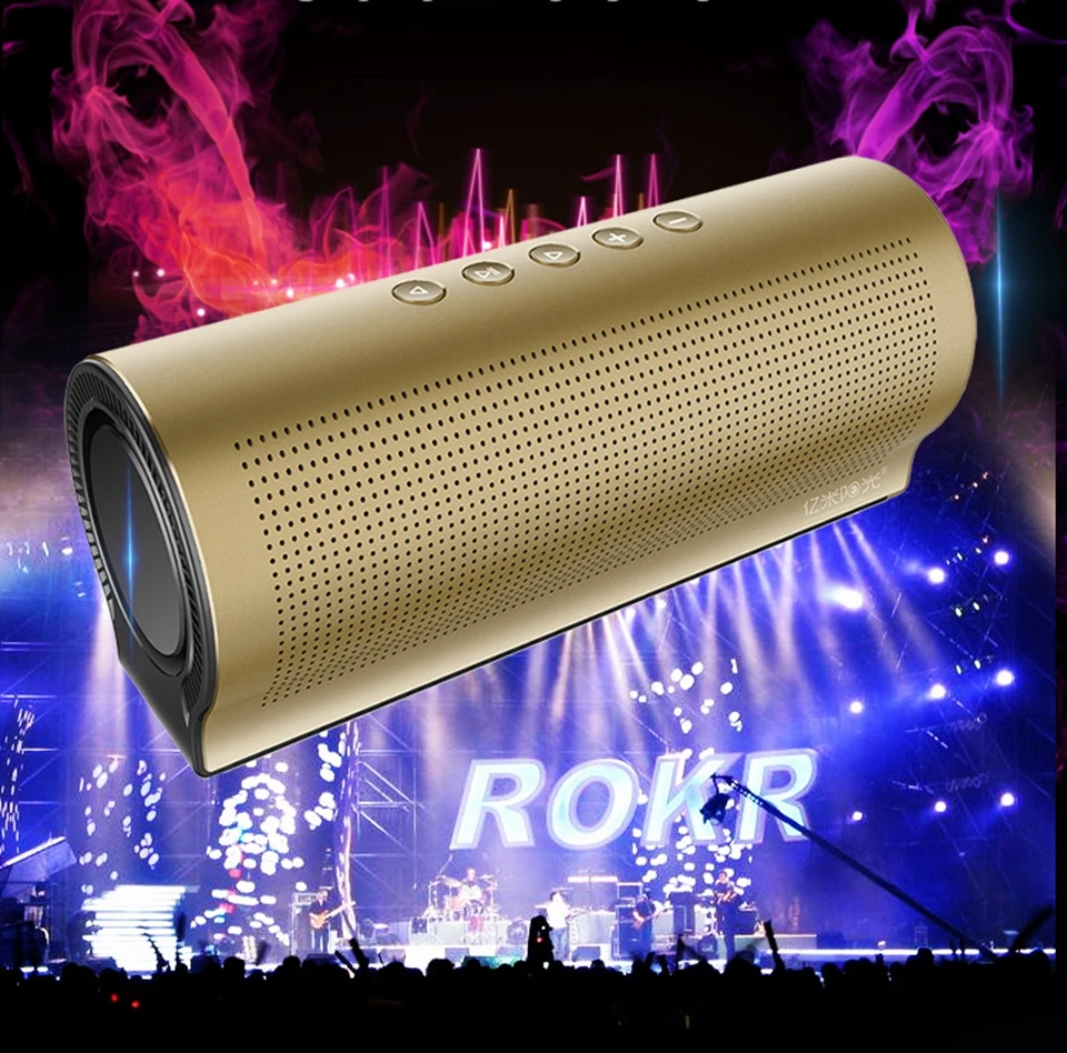 20 Вт 3D стерео HIFI Bluetooth металлический динамик 5 шт. звуковые блоки супер бас портативный беспроводной компьютер автомобильный динамик-сабвуфер Mic