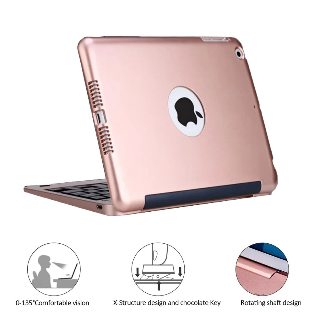 Чехол-клавиатура для iPad Mini 3 mini 2 mini 1 7,9 дюймов планшета. Полный корпус защитный портативный умный беспроводной чехол для клавиатуры