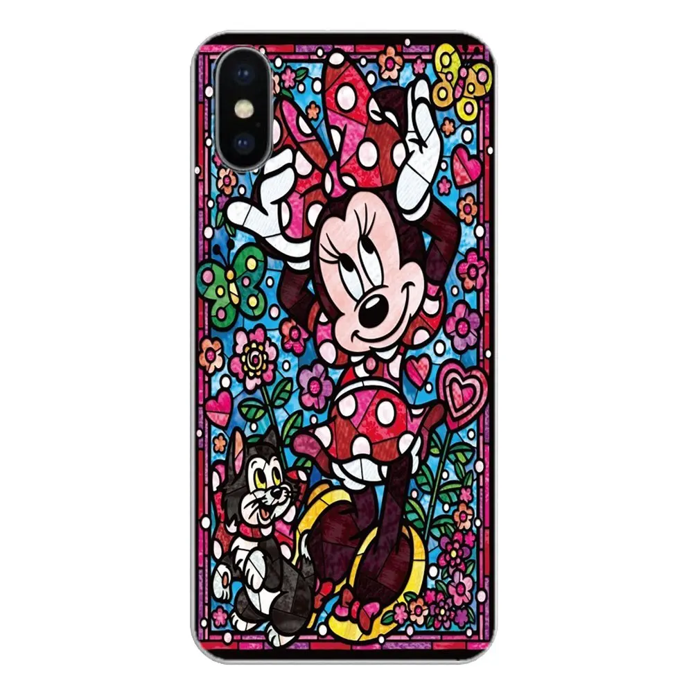 Stained Glass Mickey window painted Silicone Phone Case Cover For Samsung Galaxy A5 A6 A7 A8 A9 J4 J5 J7 J8 2017 2018 Plus Prime |