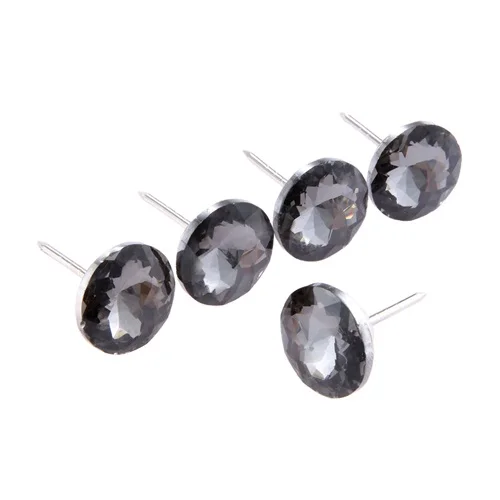 20mm D DRELD 5 шт. Diamond мебельные гвозди пуговицы со стразами мебель Tacks шпильки контактный 20/25/30 мм диван отделка стен комплектующая деталь для офисной мебели - Цвет: 20mm D