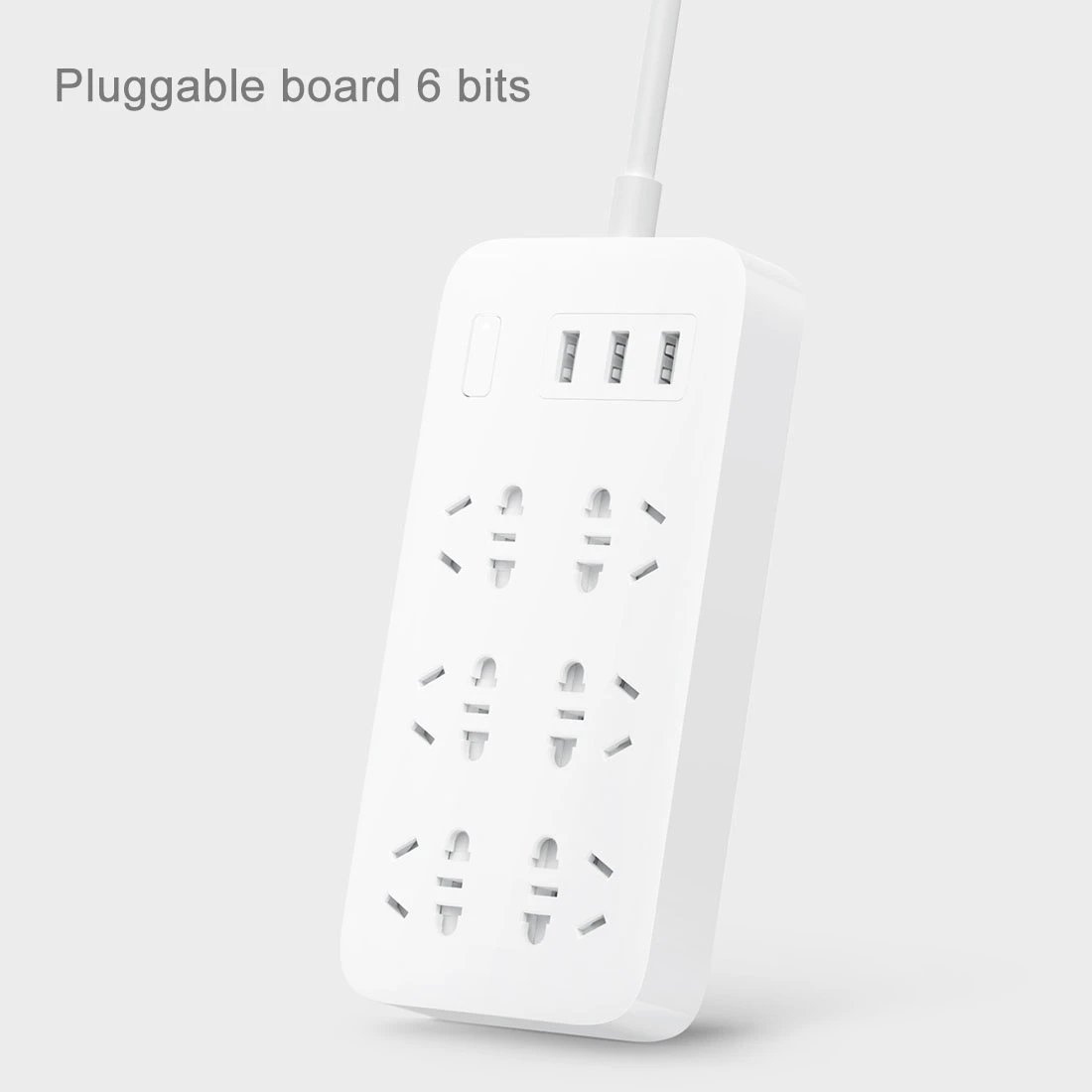 Оригинальный Xiaomi Mijia Smart 6 новые китайские стандартные розетки 5 В/2 1 А 3-USB порты