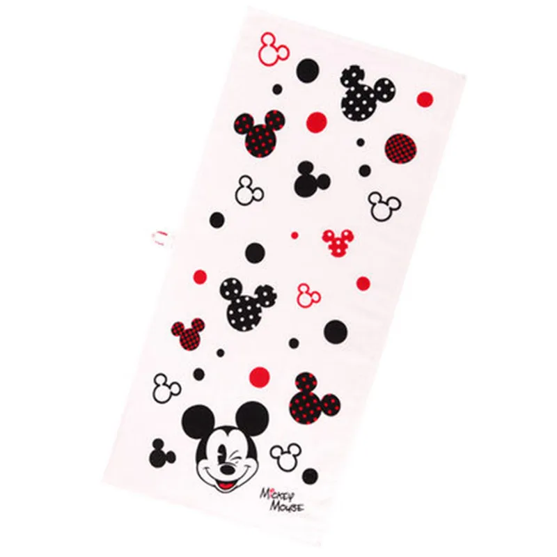 Disney Minnie Mickey/парное газовое полотенце с большим лицом 34x75 см 100% хлопок впитывающее
