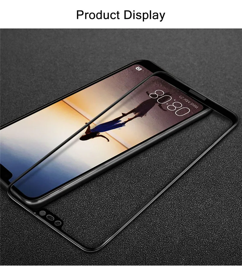 Закаленное стекло для huawei P20 Pro P20 Lite, 3D закругленные края, полное покрытие, Защитная пленка для переднего экрана, закаленное стекло для huawei P20