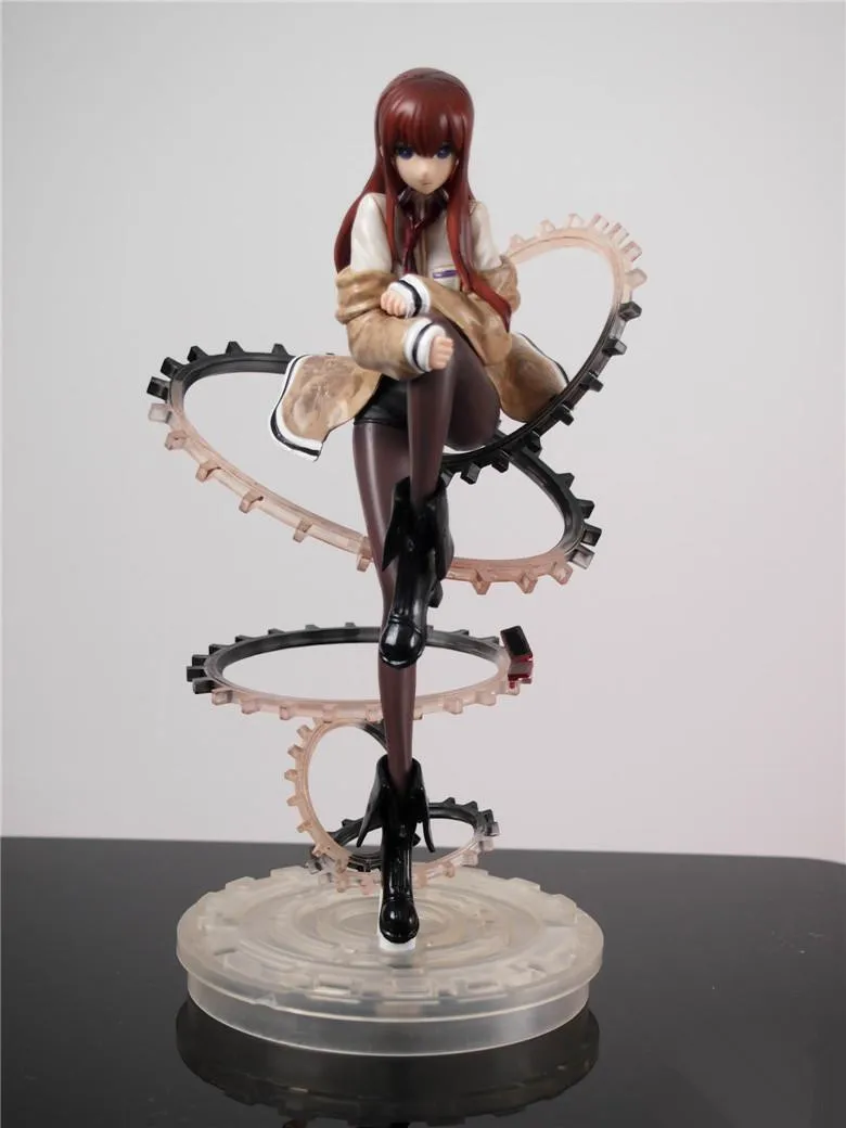 Новые горячие 24 см Steins Gate Makise Kurisu Кристина фигурка игрушки коллекция Рождественский подарок кукла