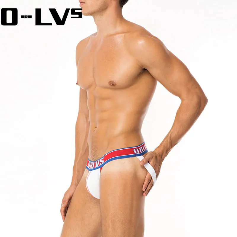 C Мужское нижнее белье 3D для геев ORLVS jockstrap сексуальное мужское мужские стринги Homme