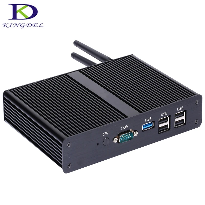 Мини-компьютер без вентилятора четырехъядерный процессор J1900 Intel Nuc маленький