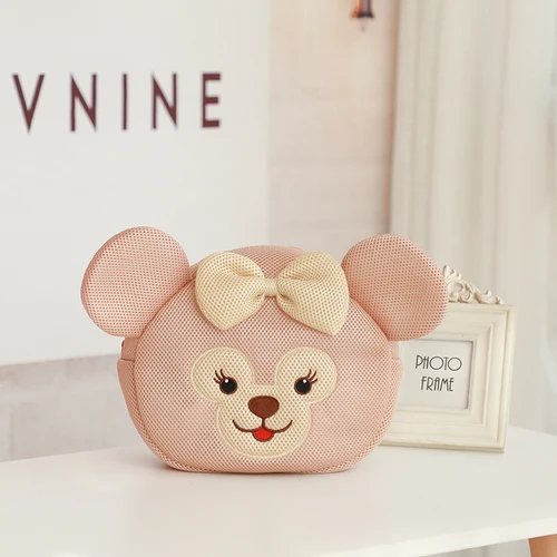 Черный Медведь Даффи стеллалу hello kitty моя мелодия Cinnamoroll Luna Cat Rilakkuma ЦУМ Микки, Дональд Дак косметический мешок моющийся мешок для хранения - Цвет: Черный