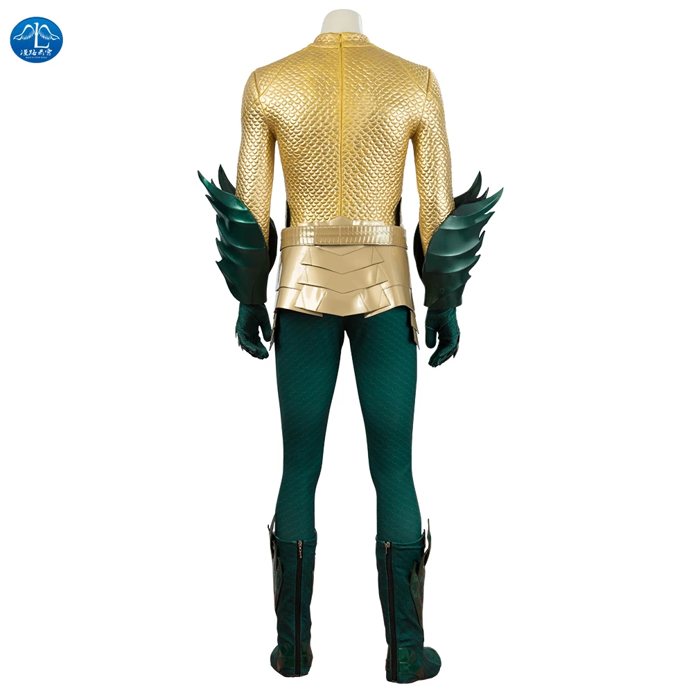 MANLUYUNXIAO Justice League Arthur Curry Aquaman маскарадные костюмы на Хэллоуин для мужчин комбинезон костюм аквамена