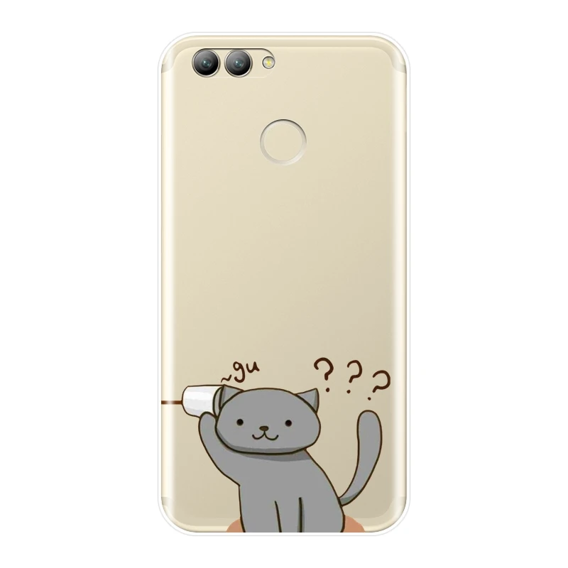 Чехол для Huawei Nova Smart Lite 2017 мягкий силиконовый чехол задней панели с надписью Love 2i 2