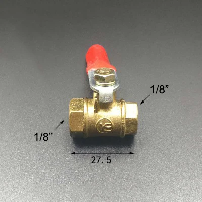 Латунный шаровой кран для масла воды и воздуха двухсторонний с внутренней