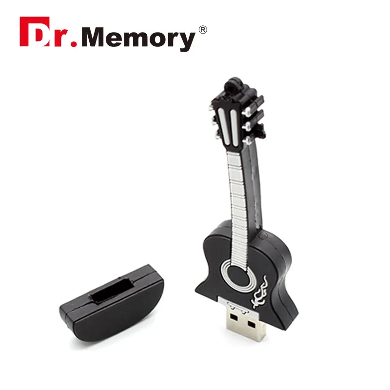 Dr. Memory Guitar USB флеш-накопитель мультяшный флеш-накопитель силиконовый USB накопитель 4G 8G 16G 32G USB 2,0 Флешка Рождественский подарок 4 цвета