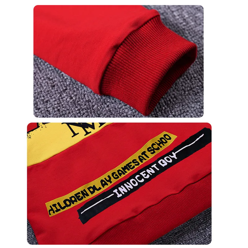 Fashion Boys Clothing Sets Cotton Sport Suit For Clothes 2018 Spring Kids Set Children Hip Hop Style 4-16Y |