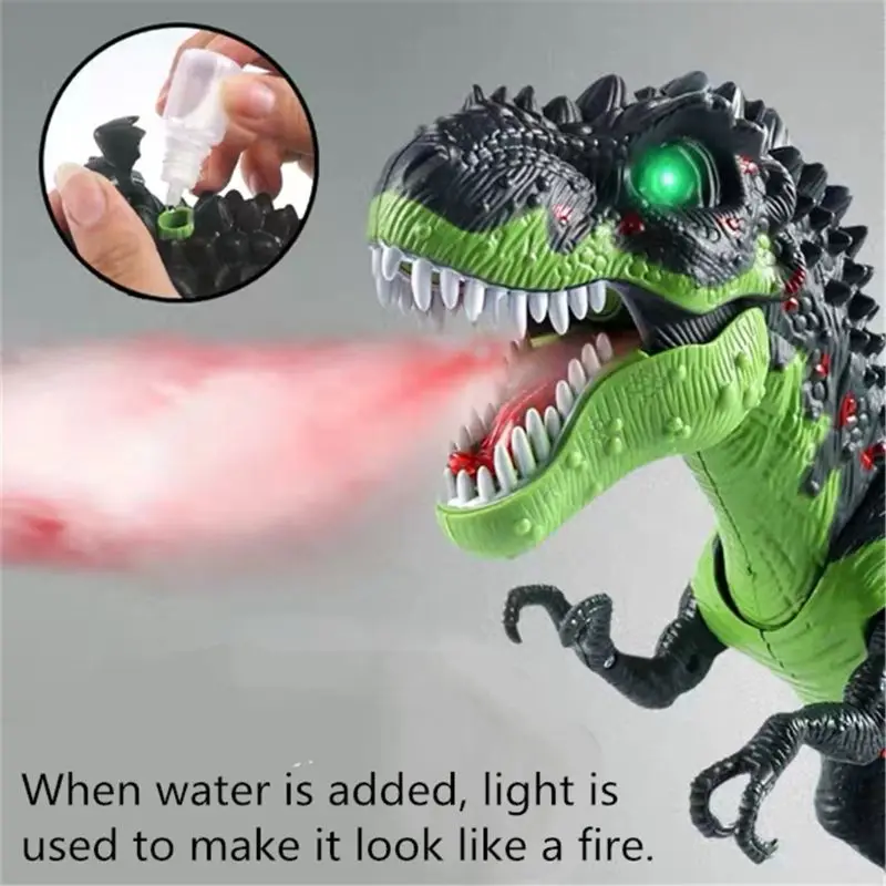 Игрушка-динозавр T-Rex с имитацией пламени тираннозавр распылителем воды для детей