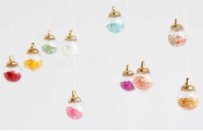 5 шт./лот Новый бриллиантовый хрустальный шар Blyth Потяните кольцо подвеска DIY