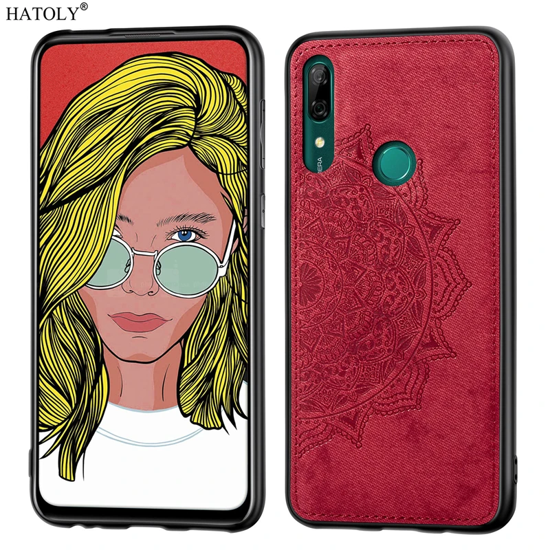 For Huawei Y9 Prime 2019 Case Rubber Shell TPU Cloth Texture Phone Cover | Мобильные телефоны и аксессуары