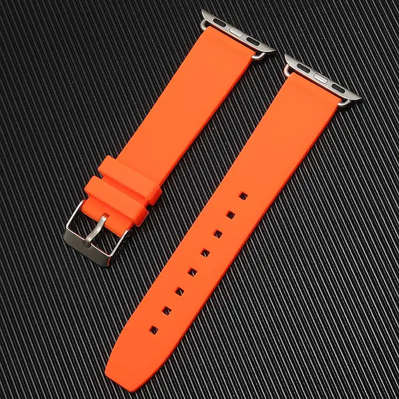 Резиновый ремешок для часов Apple Watch Iwatch 38 мм 42 Серия 1 и 2 силиконовый спортивный на
