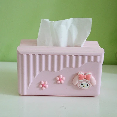 D Hello kitty, мультяшная коробка для салфеток, настольная, офисная, кухонная, рулонная, держатель для бумаги, KT Cat, диспенсер для бумажных полотенец, чехол для туалетной бумаги, Органайзер - Цвет: D