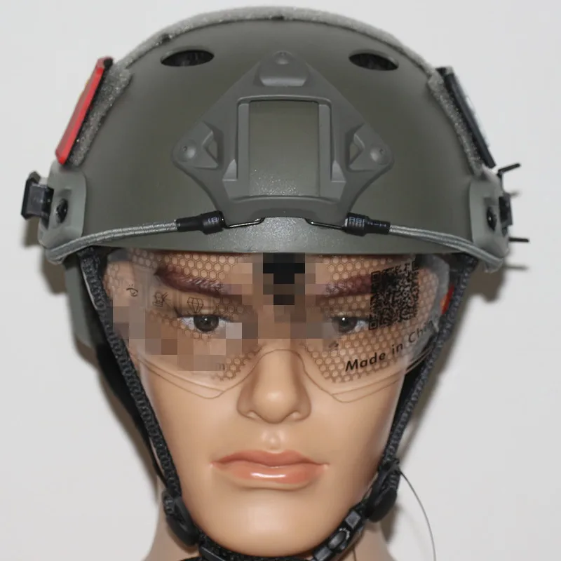 Страйкбольный шлем военный тактический с линзами CS спортивные аксессуары для
