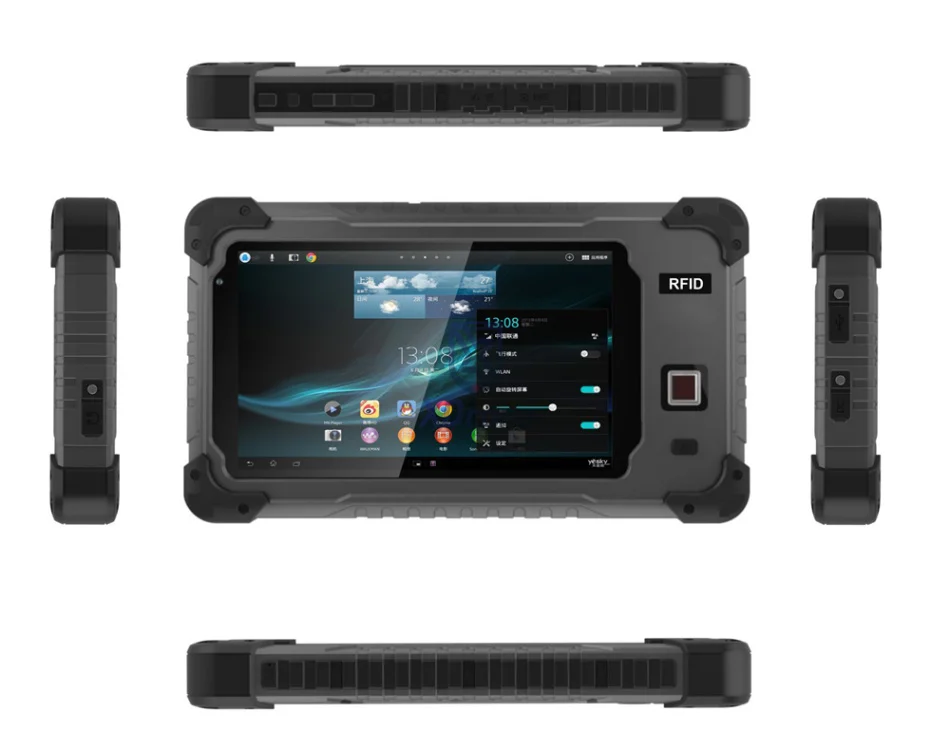 Китай s70l Прочный Android Планшеты PC отпечатков пальцев телефона RS232
