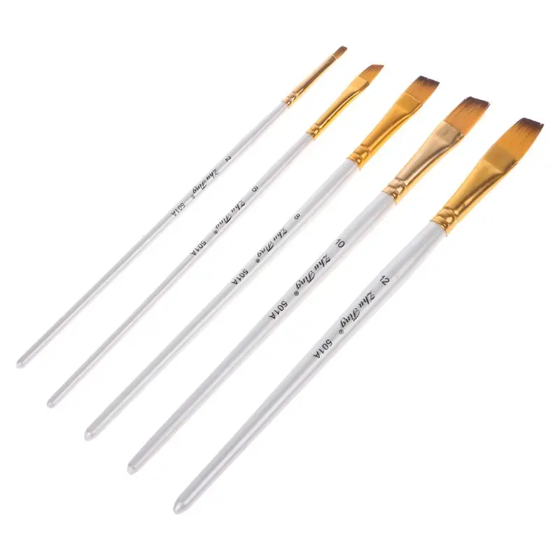 5pcs Professional Painting Brushes Set Acrylic Oil Watercolor Paint Brush Drawing Tool Art Supplies Nov-26A - Цвет: 04