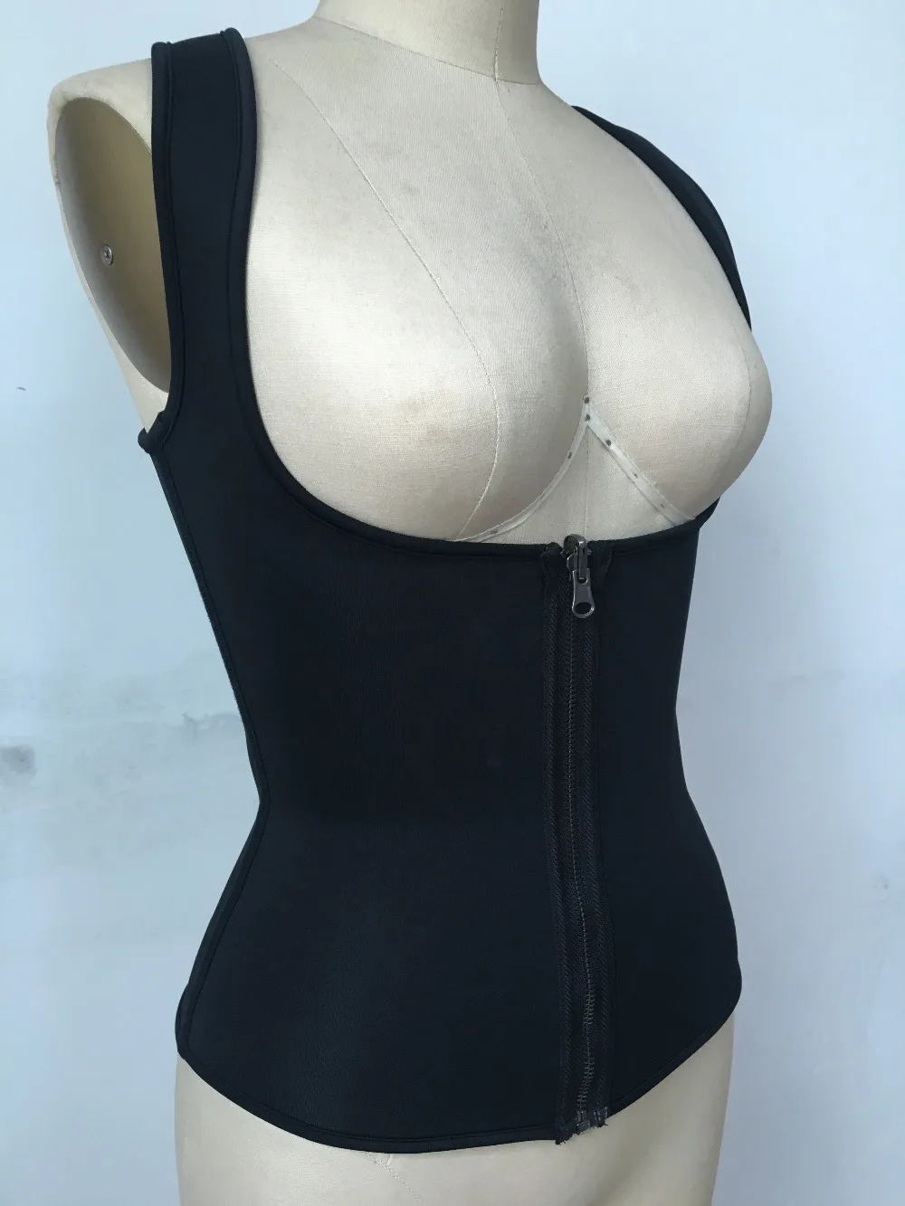 Неопрен пот молния Корректирующее белье пуш-ап Жилет Талии Тренажер Cincher живота