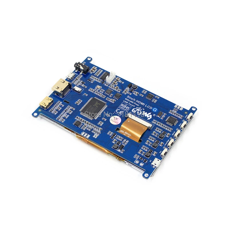 Raspberry Pi 5 дюймовый ЖК USB резистивный сенсорный экран HDMI VGA дисплей для компьютера