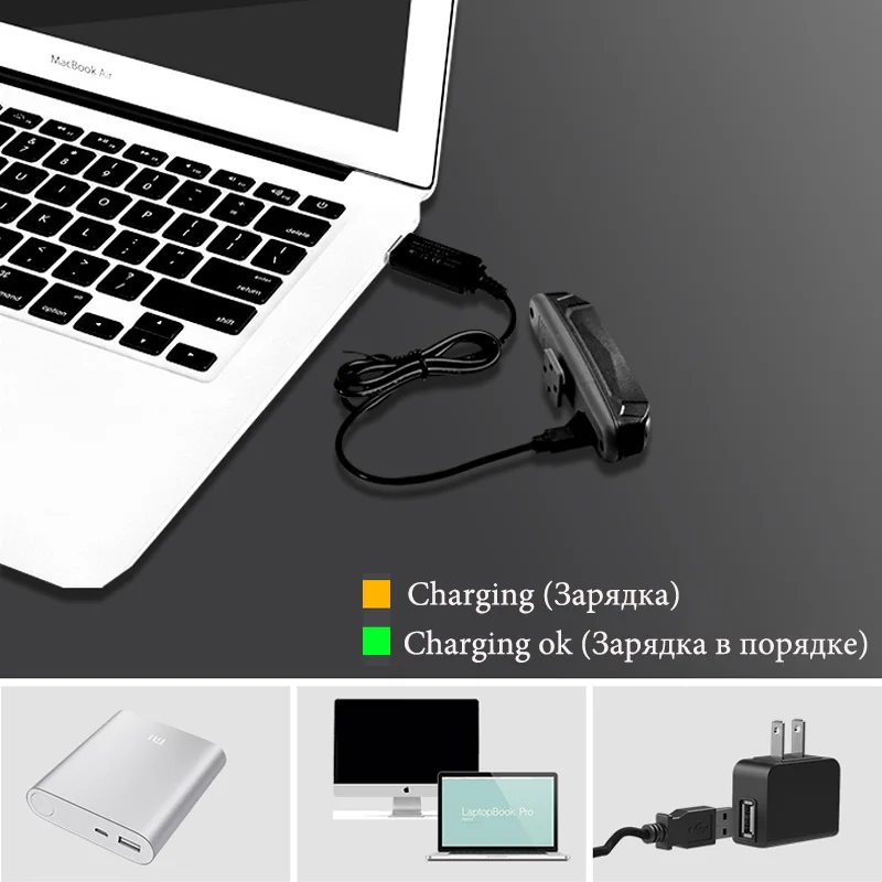 Велосипедный фонарь ROCKBROS светодиодный задний с зарядкой через USB Аксессуары для