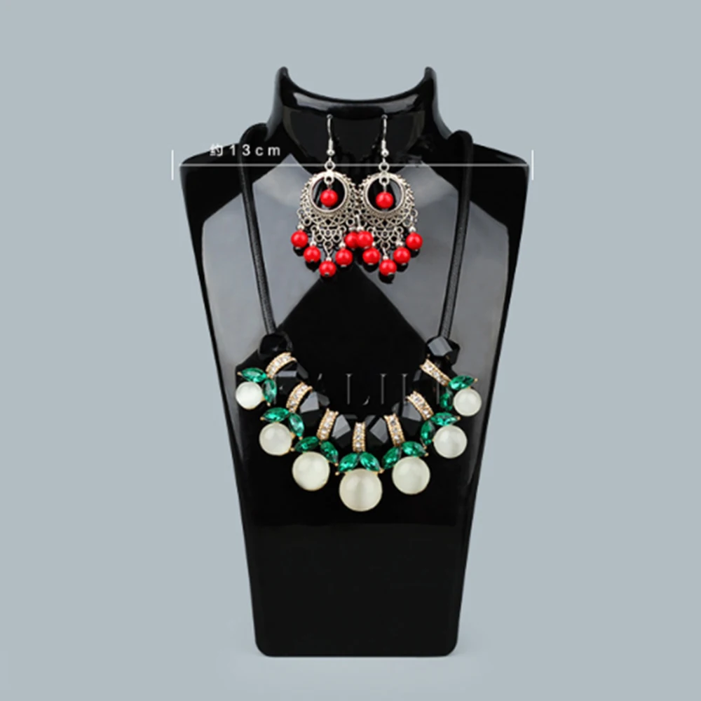 Простой 3 цвета акриловые манекен Цепочки и ожерелья Jewelry Подвеска Дисплей Бюст