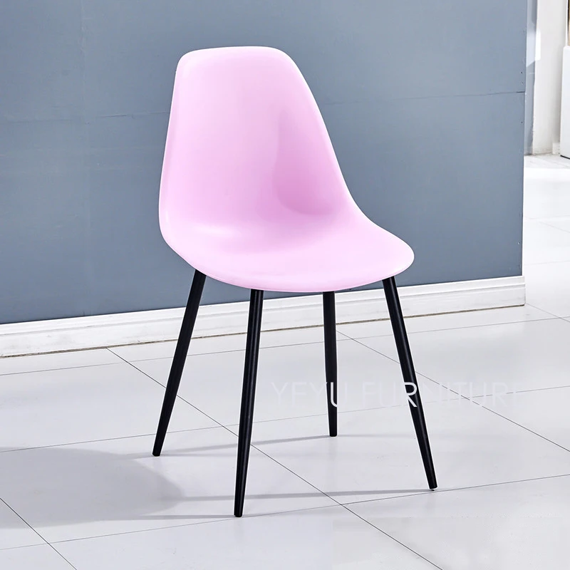 Минималистический современный дизайн металла пластиковое сидение со стальными