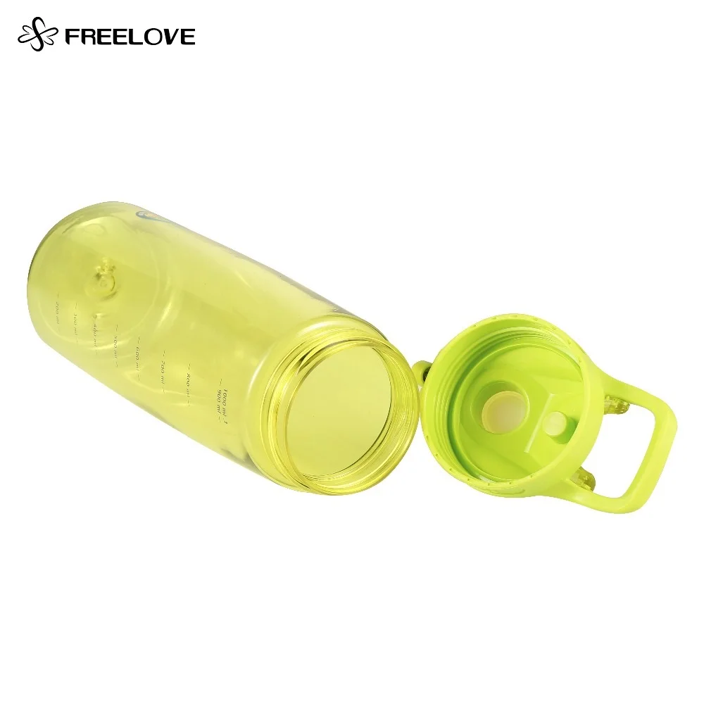 FREELOVE двойной замок спортивный держатель FDA пластиковые бутылки для воды большая