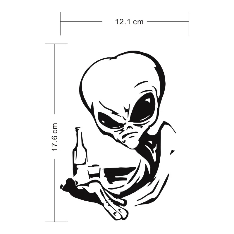 Cunymagos Alien Ufo стикер для автомобиля мотоциклетные виниловые наклейки стайлинга