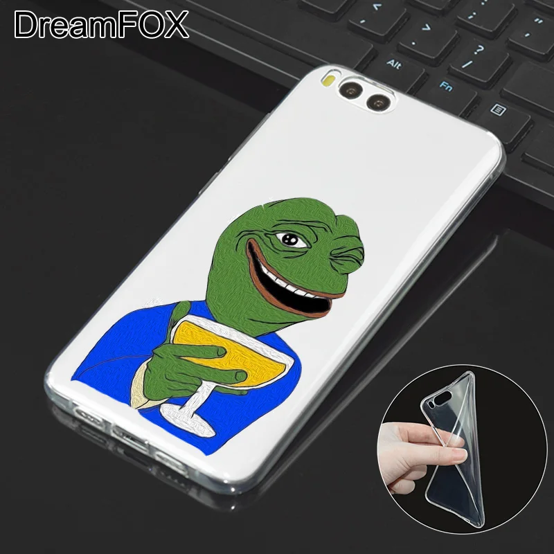 DREAMFOX M276 Pepe мемы грустная Лягушка Мягкий ТПУ силиконовый чехол для Xiaomi Mi Note 2 3 4 5 6 8