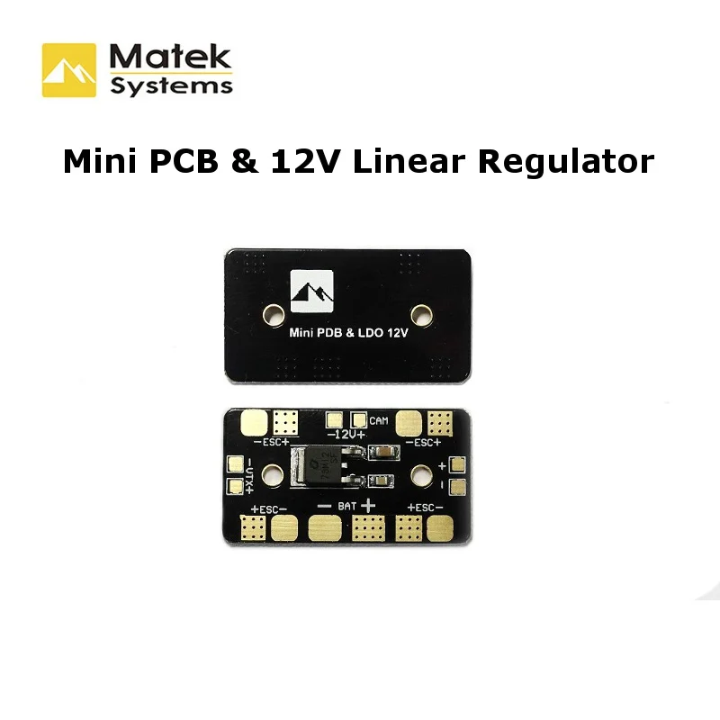Плата распределения питания Matek Mini PDB с линейным регулятором напряжения 12 В для FPV