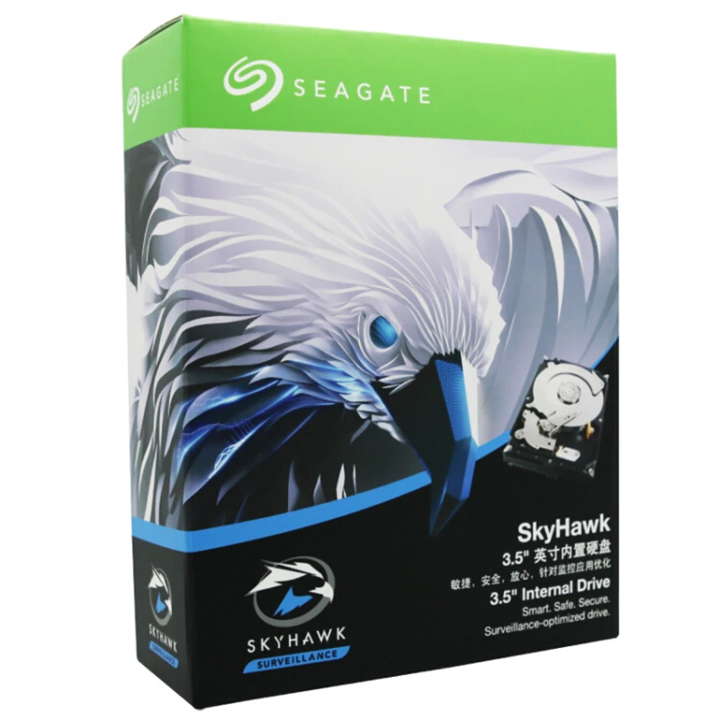 Внутренний жесткий диск Seagate Skyhawk ST4000VX007 4 ТБ HDD видеонаблюдение 5900 об/мин 3 5 дюйма