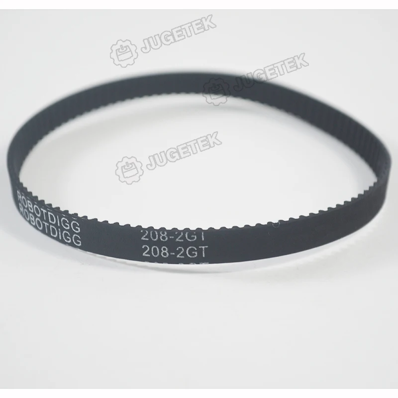 

Closed-loop 2GT/GT2 Timing Belt 208mm Length 104 Teeth 6mm Width 208-2GT-6