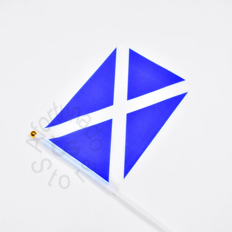 

Scotland 14*21cm 10pieces flag Hand waving Flag Scotland National Flag for meet,Parade,party.Hanging,decoration