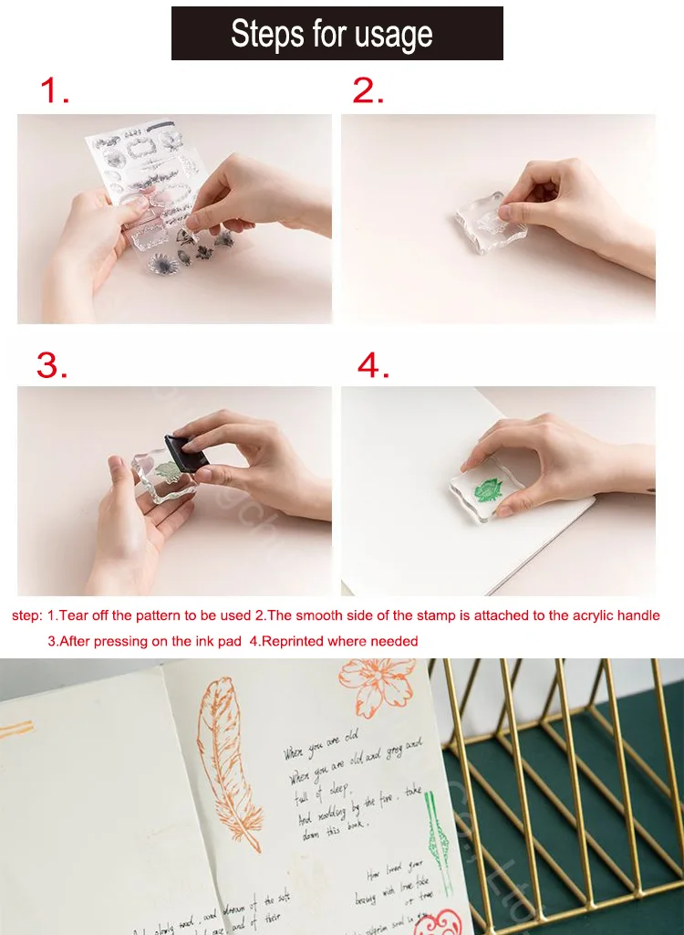 1 шт. DIY радужные цветные чернила 6 цветов Чернильное масло для печати чернил Ребенок отпечаток пальца чернила резиновый штамп акриловые аксессуары