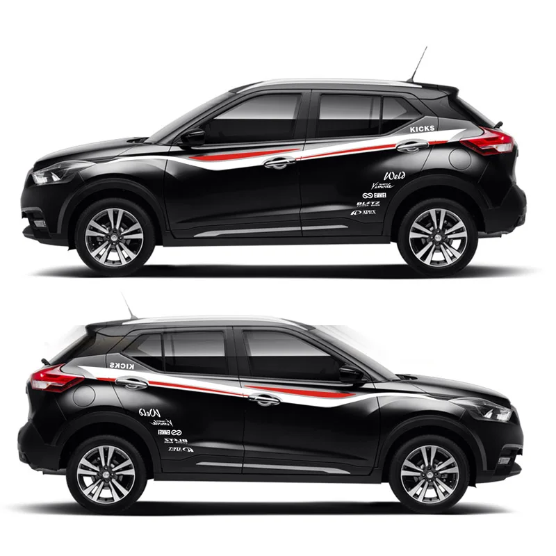 World Datong Sport Stripes автомобильные наклейки для Nissan KICKS SPORT Mark Levinson индивидуальная