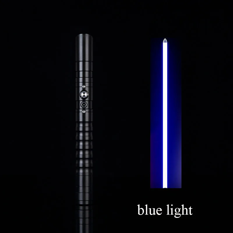 100 см светильник saber Jedi Sith Luke светильник Saber Force FX Heavy Dueling перезаряжаемая цветная звуковая Блокировка с металлической ручкой - Цвет: black-blue light