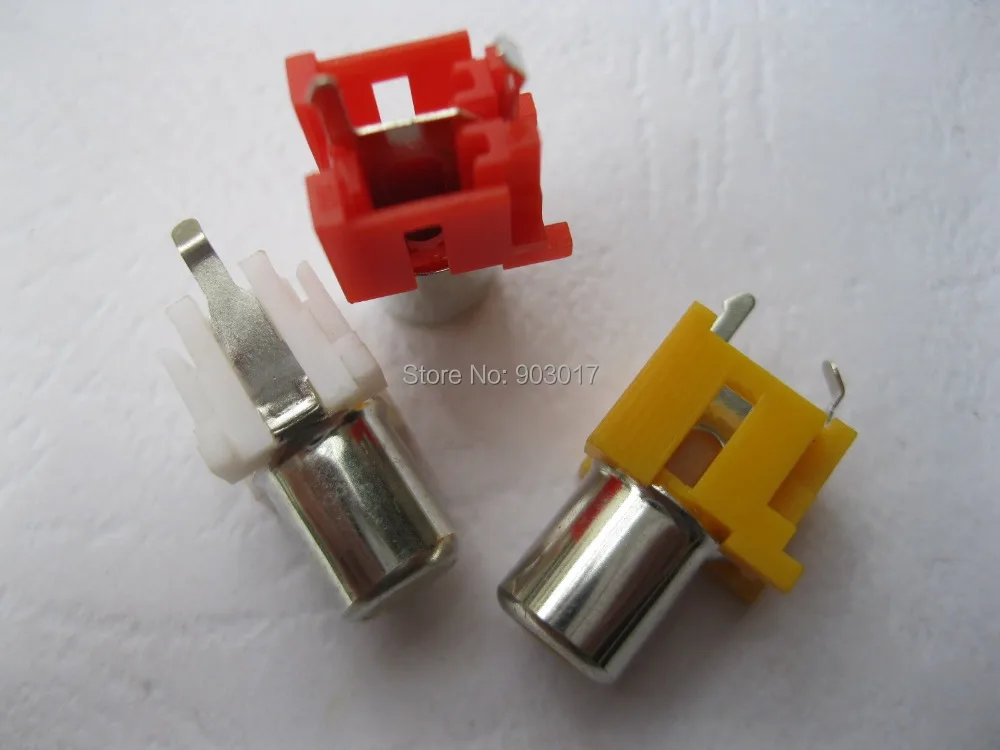 30 шт. в партии разъем AV Pin гнездо RCA 3 цвета аудио видео фоторазъем|connector 3|connector