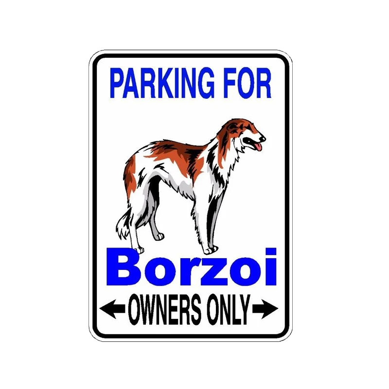 YJZT 10*14 2 см собственность защищенная Borzoi Dog ПВХ высококачественный материал