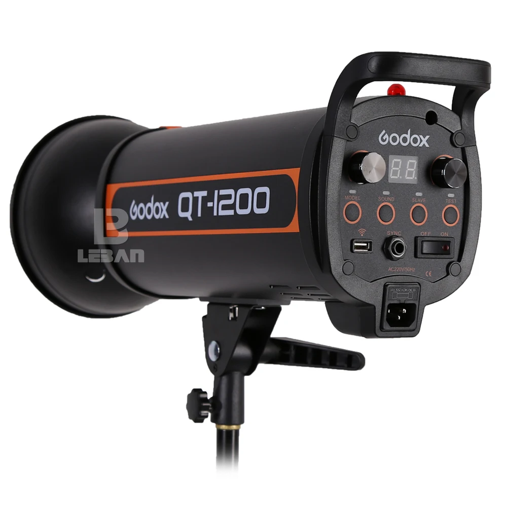 Студийный стробоскоп Godox QT 1200 1200W с высокой длительностью вспышки 1/5000s 110 В 220 230 2