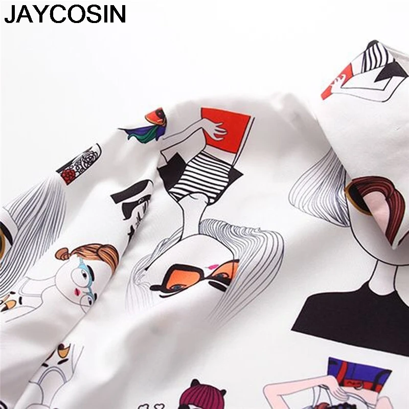 Новинка 2019 женская рубашка JAYCOSIN на весну и осень модная Корейская с длинным
