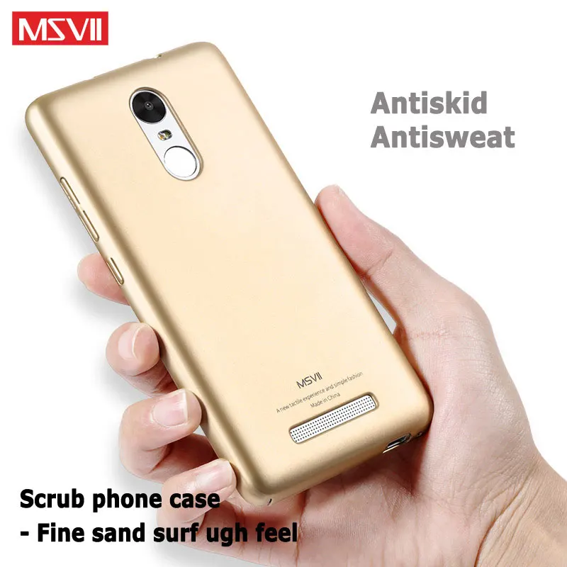 Xiaomi Redmi Note 3 Case MSVII Finger Ring Slim Matte For Cover Holder PC Hard Back Note3 5.5 |