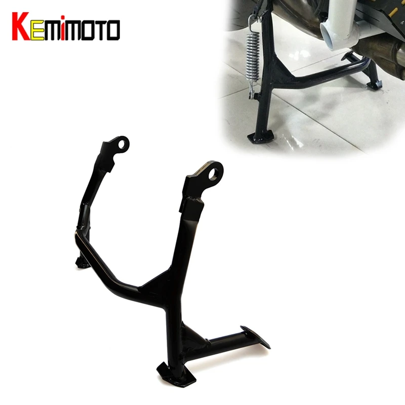 KEMiMOTO MT09 MT 09 Tracer FZ09 центр крепление скамеечка для ног Centerstand для Yamaha MT-09 MT09 Tracer FZ 09 2013