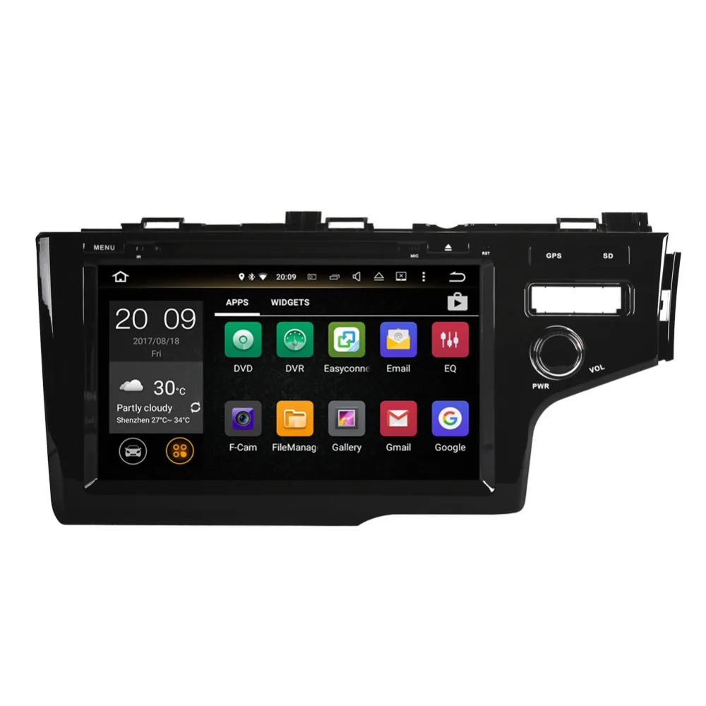 4 ГБ ОЗУ Android 8 0 Восьмиядерный автомобильный DVD видеоплеер для Honda Fit/Jazz